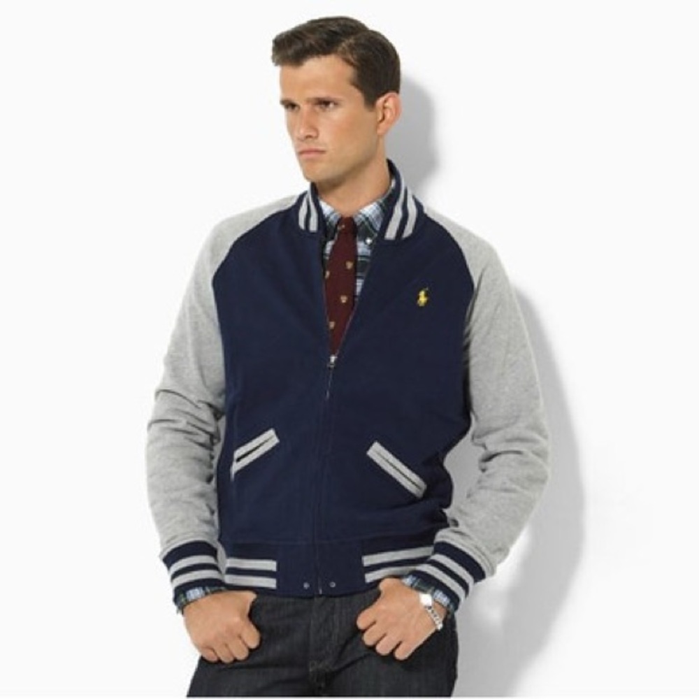 Polo Fleece Baseball Jacket M